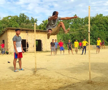 High jumping at Sports Day